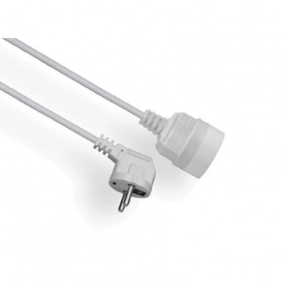 ELGOTECH Przedłużacz przenośny 1-krotny z uziemieniem 3M 3x1mm² /Biały/