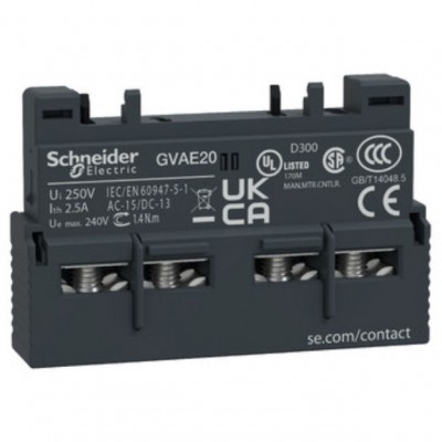 SCHNEIDER GVAE20 Blok styków bezzwłocznych 2Z montaż przedni