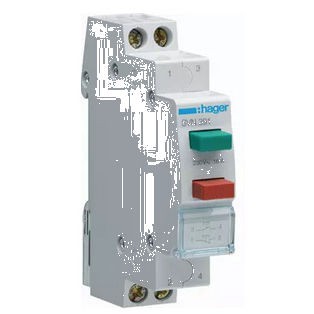 HAGER Przycisk sterowniczy SVN39 2x 16A 230V AC 1Z+R /Zielony+Czerwony/