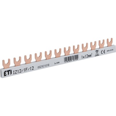 ETI Szyna łączeniowa izolowana IZ12/1F/12 80A 500V 1F 12M 12mm²