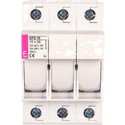 ETI 002540004 Rozłącznik bezpiecznikowy EFD 10 3p 32A 690V AC /10x38mm/