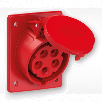 PCE 415-6 Gniazdo siłowe tablicowe skośne 16/5 400V IP44 CEE