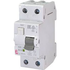 ETI Wyłącznik różnicowy z zabezpieczeniem nadprądowym KZS-2M AC B10/0.03 10A 10kA 1+N