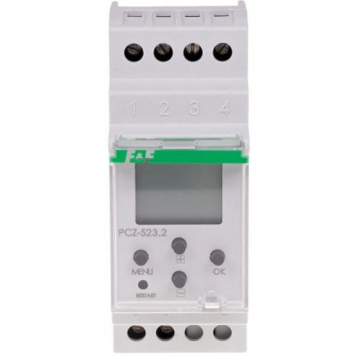 F&F PCZ-523 Zegar programowalny szkolny 16A 24-264V AC/DC 1Z+1R