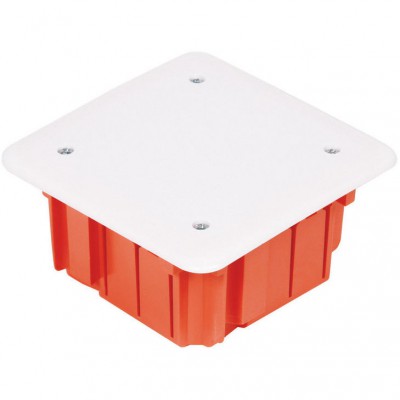 ELEKTRO-PLAST NASIELSK Puszka podtynkowa instalacyjna z białą pokrywą /95x95x50mm/