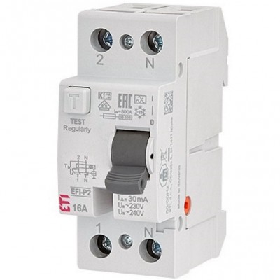 ETI 002061252 Wyłącznik różnicowoprądowy EFI6-P2 AC 40/0.03 40A 30mA 6kA 2P /Typ AC/