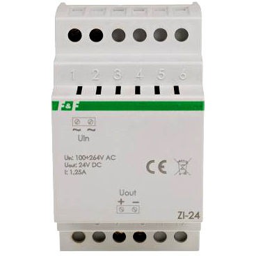 F&F Zasilacz impulsowy 30W 1,25A 24V DC ZI-24