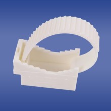 ELEKTRO PLAST OPATÓWEK 12.3 Uchwyt kablowy przykręcany z opaską biały UP-50/10 Biały