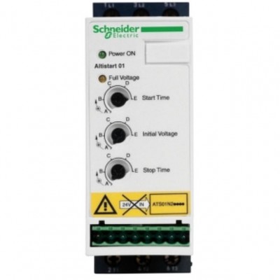 SCHNEIDER Układ łagodnego rozruchu ATS01 3-fazowy 6A 380-415VAC 50/60Hz 3kW IP20