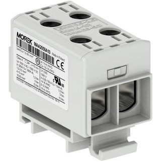 SIMET Złączka szynowa przelotowa 2xAl/Cu 1,5-50mm² /Szara/