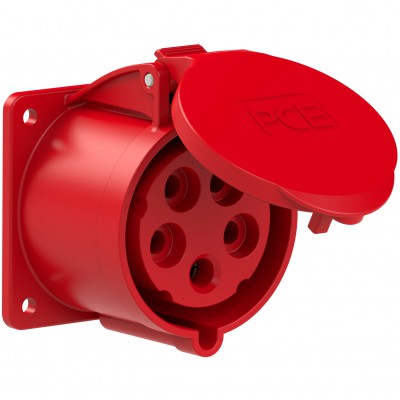 PCE 325-6F7 Gniazdo siłowe tablicowe proste 32/5 400V IP44