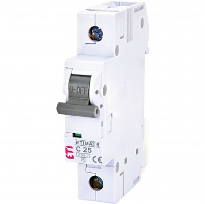 ETI 002141518 Wyłącznik nadprądowy C25A 1M 1P 6kA ETIMAT6