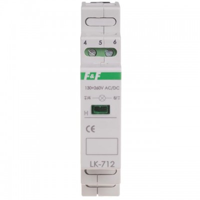 F&F Lampka sygnalizacyjna LK-712R 10-30V AC/DC /Czerwony/