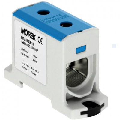 SIMET Złączka szynowa przelotowa 1xAl/Cu 25-150mm² /Niebieska/