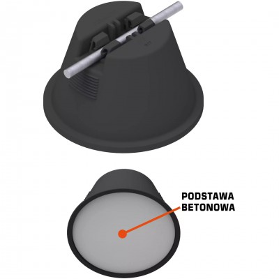 AN-KOM Uchwyt betonowy w tworzywie FI 8 B931504