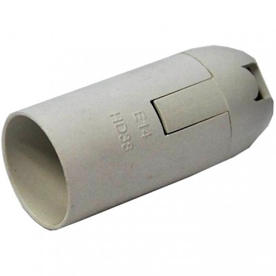 PAWBOL D.3004B Oprawka E14 termoplastyczna biała D.3004B, gniazdo żarówki PAWBOL Biały