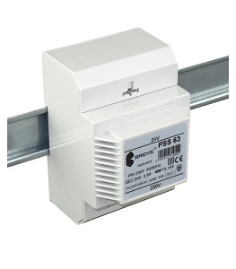 BREVE 16024-9938 Transformator bezpieczeństwa na szyne DIN 1F 60VA 230V AC/ 24V AC rdzeń kształtkowy PSS 60