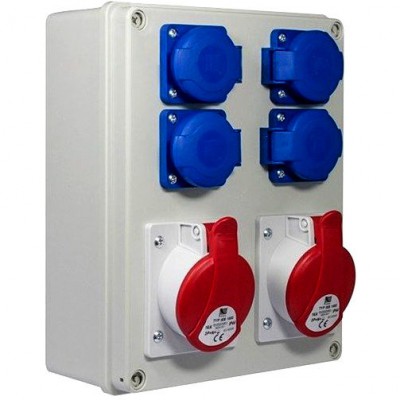 PAWBOL Rozdzielnica R-BOX IP44 1x16/5, 1x32/5, 2x230V