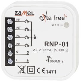ZAMEL Radiowy nadajnik dopuszkowy 4-kanałowy Exta Free RNP-01