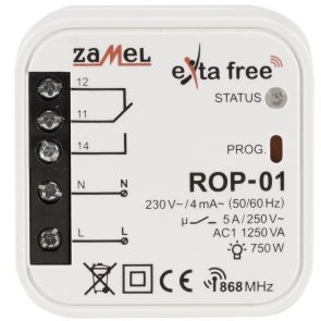 ZAMEL Radiowy odbiornik dopuszkowy 1-kanałowy Exta Free ROP-01