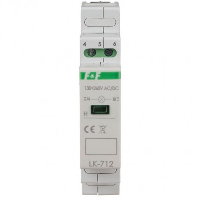 F&F Lampka sygnalizacyjna LK-712G 130-260V AC/DC /Zielony/