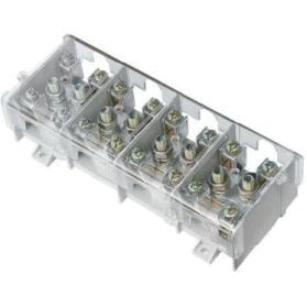 PAWBOL Listwa zaciskowa LG 4x95/35 termoplastyczna z osłoną TH35 Szary