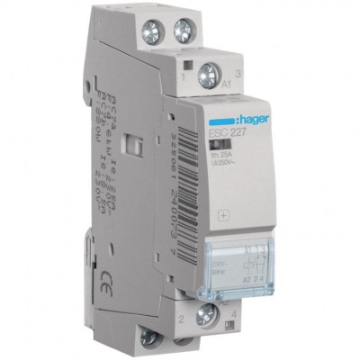 HAGER Stycznik modułowy 25A 230V AC 1Z+1R 25A AC-7a/b