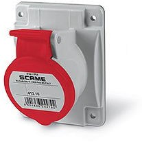 SCAME 413.1667 Gniazdo siłowe tablicowe skośne 16/5 400V IP44/IP54 OPTIMA 413.1667