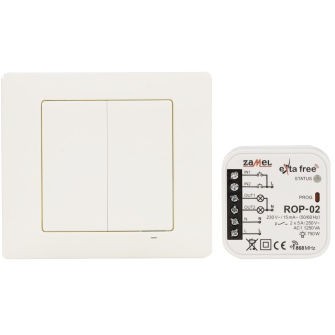 ZAMEL EXF10000075 Zestaw sterowania bezprzewodowego (RNK04+ROP02) Exta Free RZB-04