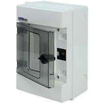 ELEKTRO PLAST OPATÓWEK Rozdzielnica plastikowa hermetyczna 4 moduły N+PE IP65 RH-4 /Drzwi dymne/