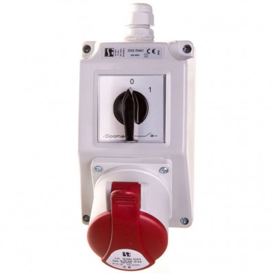 SPAMEL ZI02R441 Rozdzielnica budowlana IP44 0-1 1x32/5