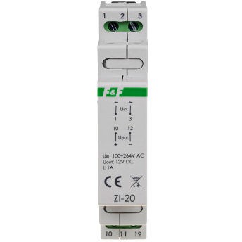 F&F Zasilacz impulsowy 12W 12V ZI-20