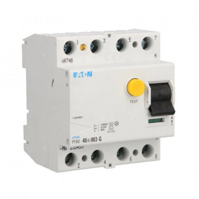 EATON Wyłącznik różnicowoprądowy PFIM-40/4/003-G 40A 0,03A 30mA 10kA 4P MW /Typ G/