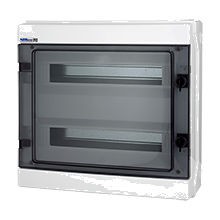 ELEKTRO PLAST OPATÓWEK Rozdzielnica plastikowa hermetyczna 36 modułów (2x18) N+PE IP65 RH-36/2 /Drzwi dymne/