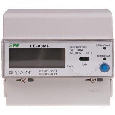 F&F Licznik zużycia prądu, zdalny odczyt 3-fazowy 5(60)A 3x 400V