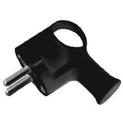 ELGOTECH Wtyczka kątowa z uchwytem unischuko z uziemieniem 16A 250V /Czarny/