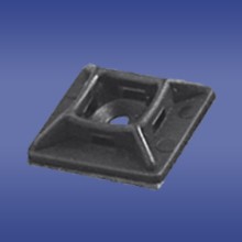 ELEKTRO PLAST OPATÓWEK Uchwyt kablowy samoprzylepny do opasek zaciskowych 25x25 czarny PMS-25-25/100 UV Czarny