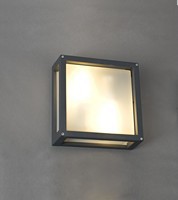 NOWODWORSKI 4440 Lampa zewnętrzna kinkiet INDUS grafitowy 2xE27 IP44 aluminium lakierowane szkło