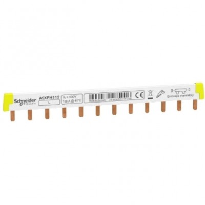 SCHNEIDER A9XPH112 Szyna sztyftowa 100A 500V 1-biegunowa 12 modułów