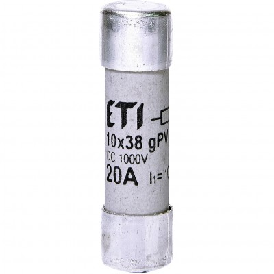 ETI Wkładka topikowa cylindryczna do fotowoltaiki CH10x38 gPV 20A 1000V UL