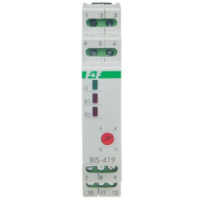 F&F Przekaźnik bistabilny 2x 16A 230V na szynę TH35