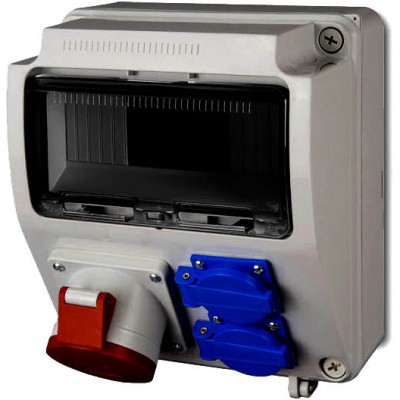 ELEKTRO-PLAST NASIELSK Natynkowa rozdzielnica siłowa 9M IP44 RS-9 1x32/5, 2x230V /220x260x175mm/