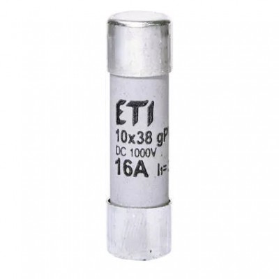 ETI Wkładka topikowa cylindryczna do fotowoltaiki CH10x38 gPV 16A 1000V UL