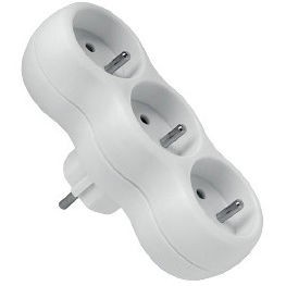 ELGOTECH Rozgałęźnik 3-krotny z uziemieniem 16A 250V /Biały/