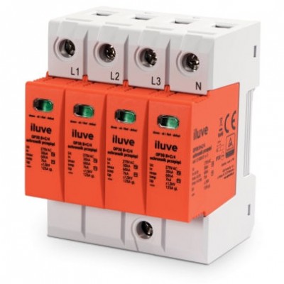 RGB TECHNIK Ogranicznik przepięć OP30 T1+T2 B+C 4P 4M 30/60kA 1,5kV TN‑S
