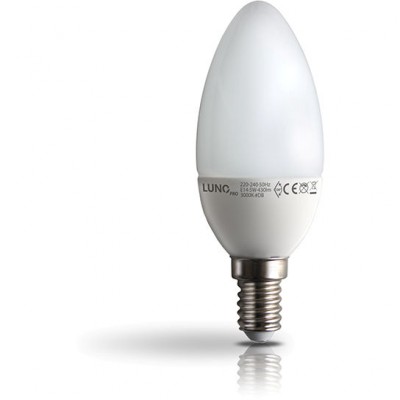 RGB TECHNIK LB-5594B0-01 Żarówka Led Bulb świeczka B37 E14 230V 3000K WW