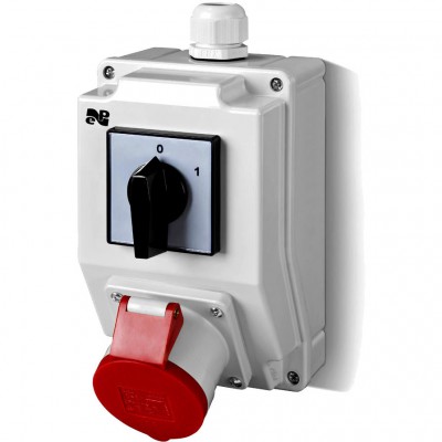 ELEKTRO-PLAST NASIELSK Zestaw siłowy instalacyjny natynkowy IP44 RS-Z 0-1 1x32/5 /120x195x105mm/