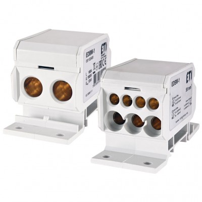 ETI Blok rozdzielczy EDBM-1 160A 2x 4-50 mm² + 3x 2,5-25 mm² + 4x 2,5-16 mm² /Szary/
