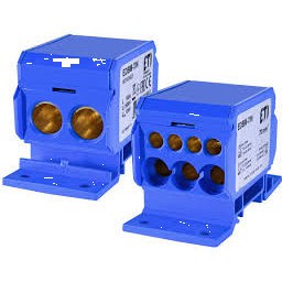 ETI Blok rozdzielczy EDBM-7/N 192A 2x 4‑70mm²+ 3x 2,5‑25mm² + 4x2,5‑16mm² /Niebieski/