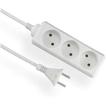 ELGOTECH EPS-31,5 Przedłużacz przenośny 3-krotny bez uziemienia 1,5M 2x1mm² /Biały/